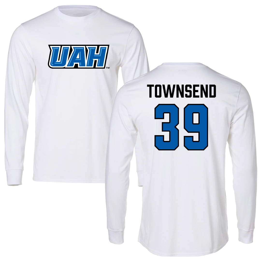 Huntsville Baseball White Performance Long Sleeve - #39 Parker Townsend