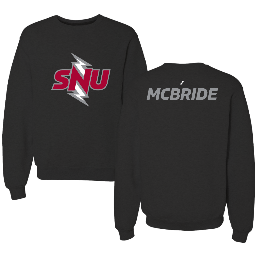 Southern Nazarene University Golf (M) Black Crewneck - Simon McBride