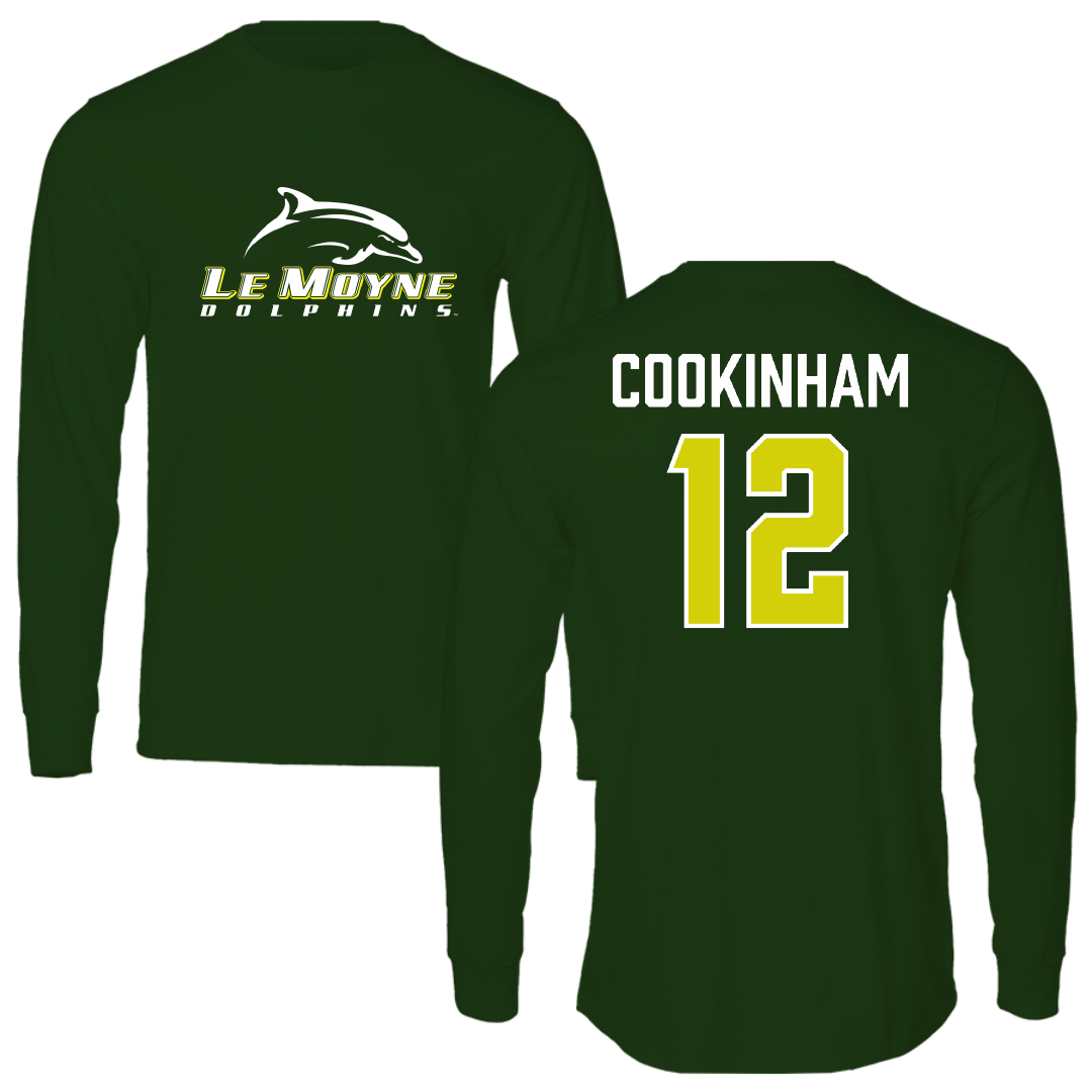 Le Moyne College Soccer (W) Forest Green Long Sleeve - #12 Logan Cookinham