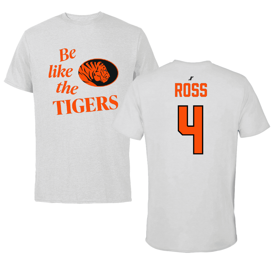 East Central University Basketball Light Gray Be Like Us Performance Tee - #4 Kylie Ross