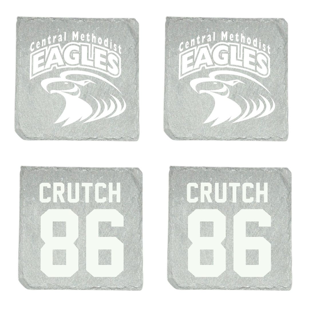 Central Methodist University Football Stone Coaster (4 Pack)  - #86 Elijah Crutch