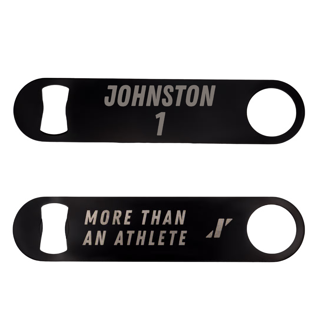 Basketball (M) Black Bottle Opener - #1 Charles Johnston