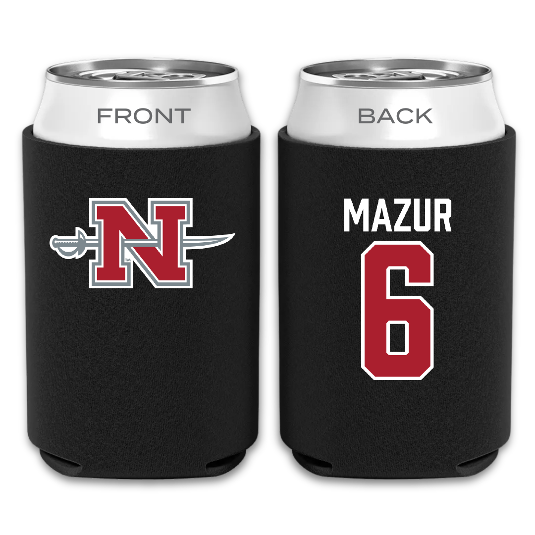 Nicholls State University Soccer Black Can Cooler - #6 Lillie Mazur