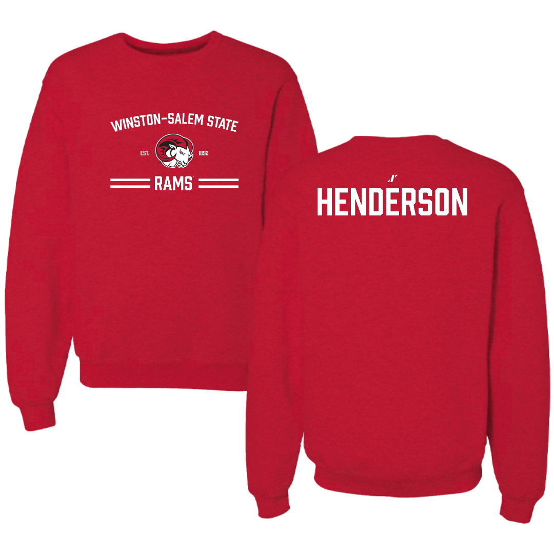 Winston-Salem State University TF and XC Red General Crewneck - Leila Henderson