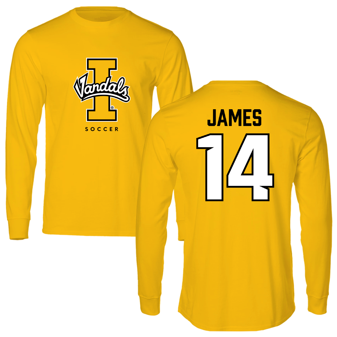 University of Idaho Soccer Gold Performance Long Sleeve - #14 Emma James