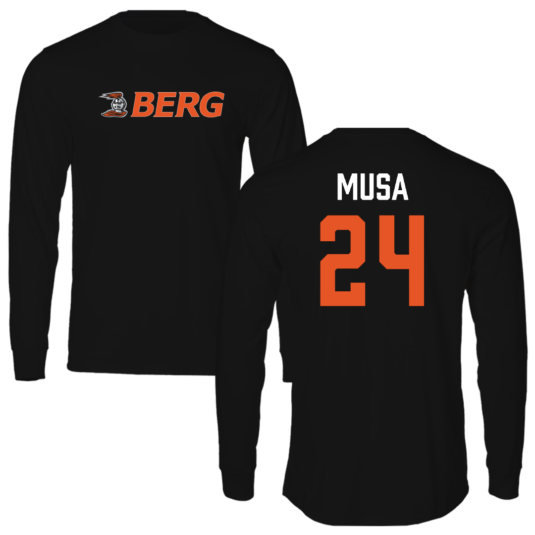 Heidelberg University Lacrosse (M) Black Long Sleeve - #24 Brandon Musa