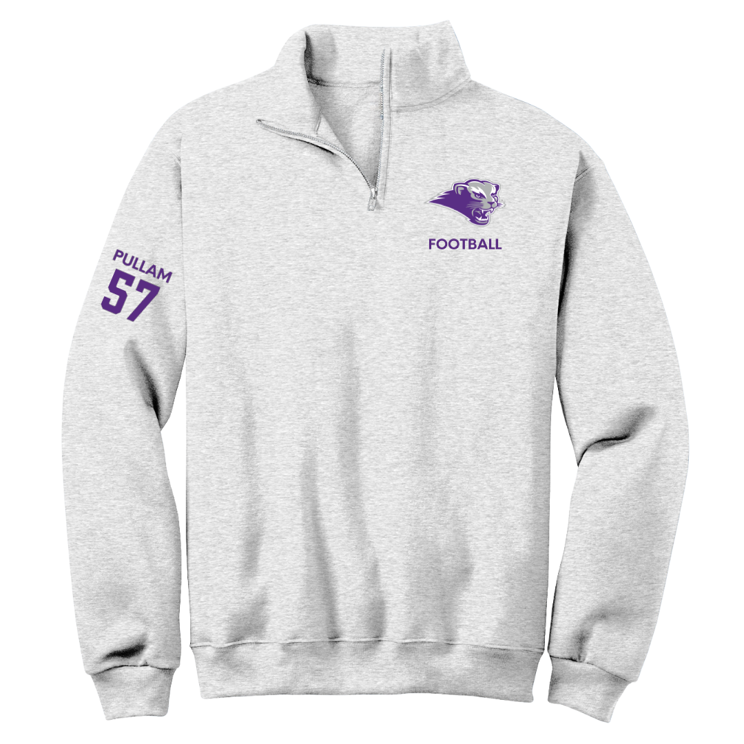 Southwest Baptist University Football Light Gray Quarter-Zip - #57 Landon Pullam