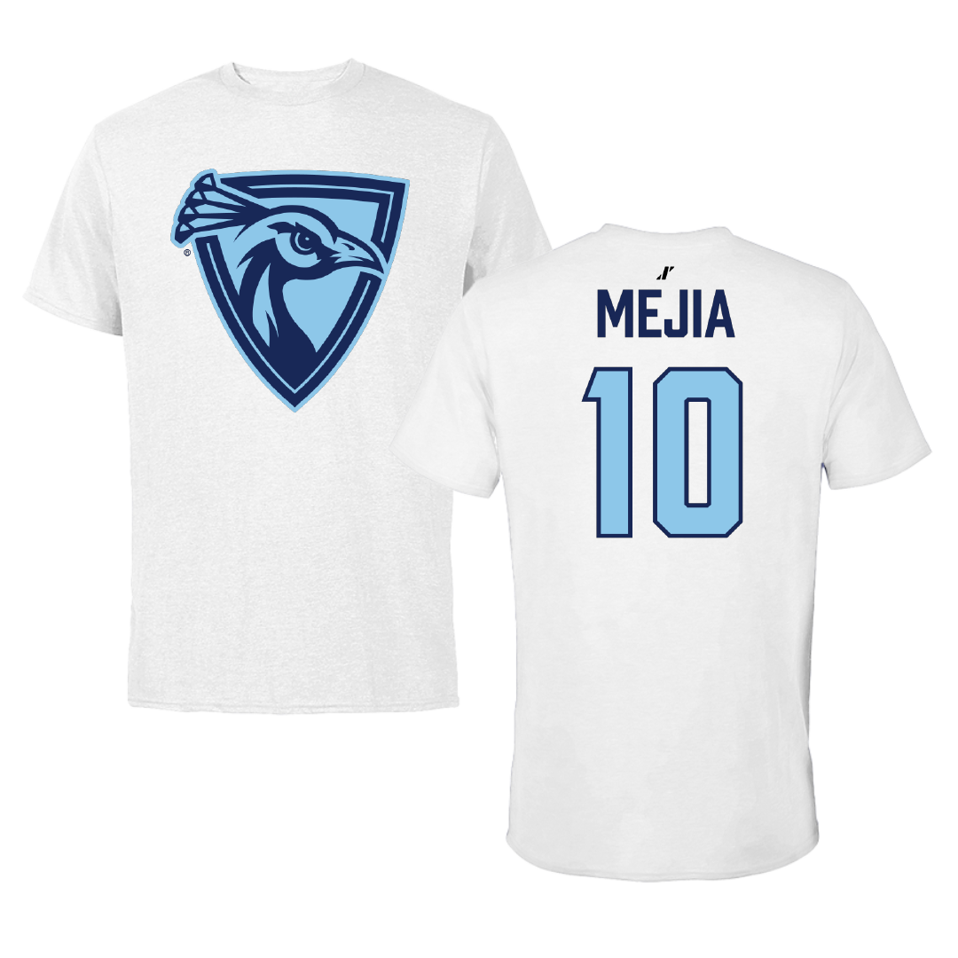 Upper Iowa University Soccer (W) White Tee - #10 Melanie Mejia