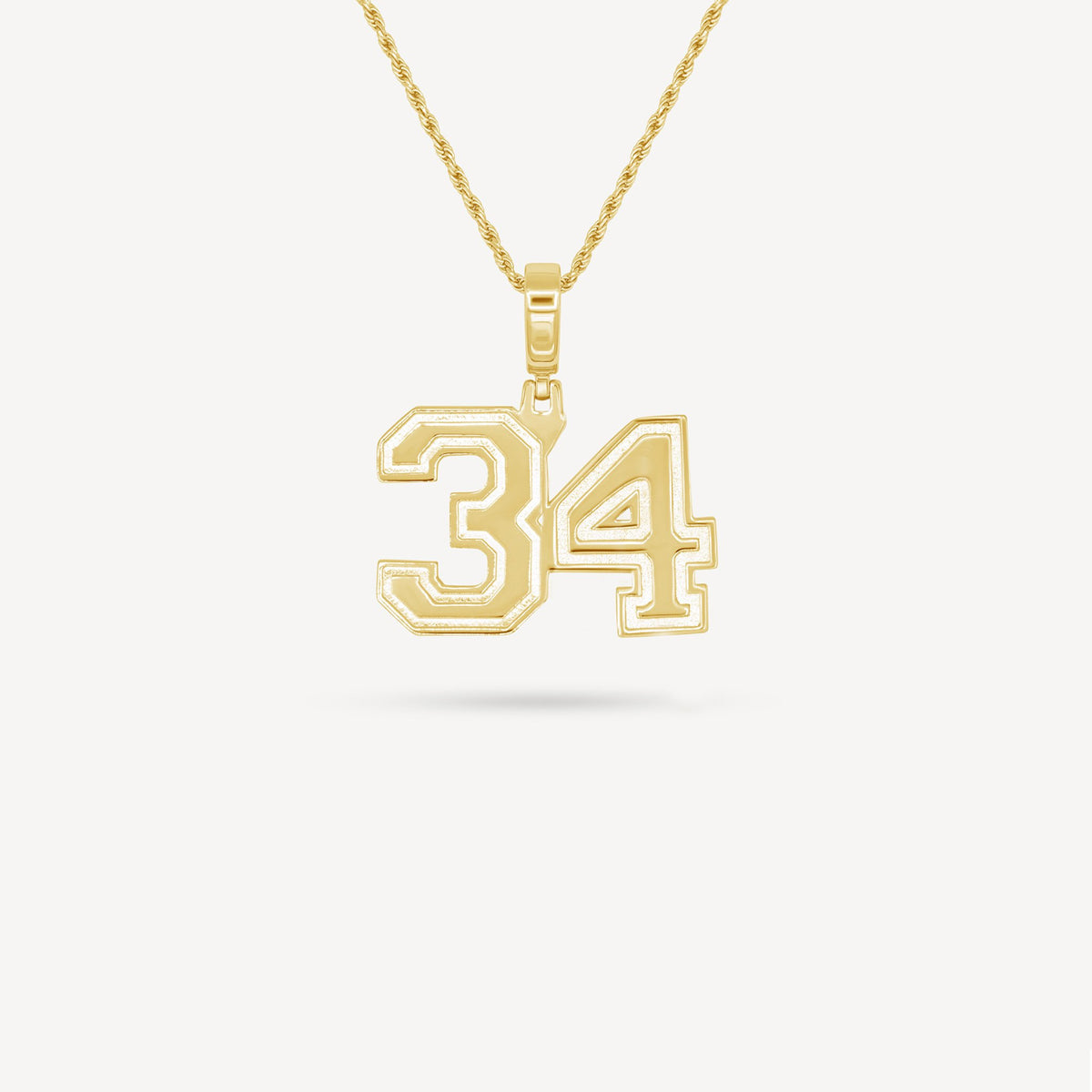 Gold Presidents Pendant and Chain - #34 Gabe Schubarth