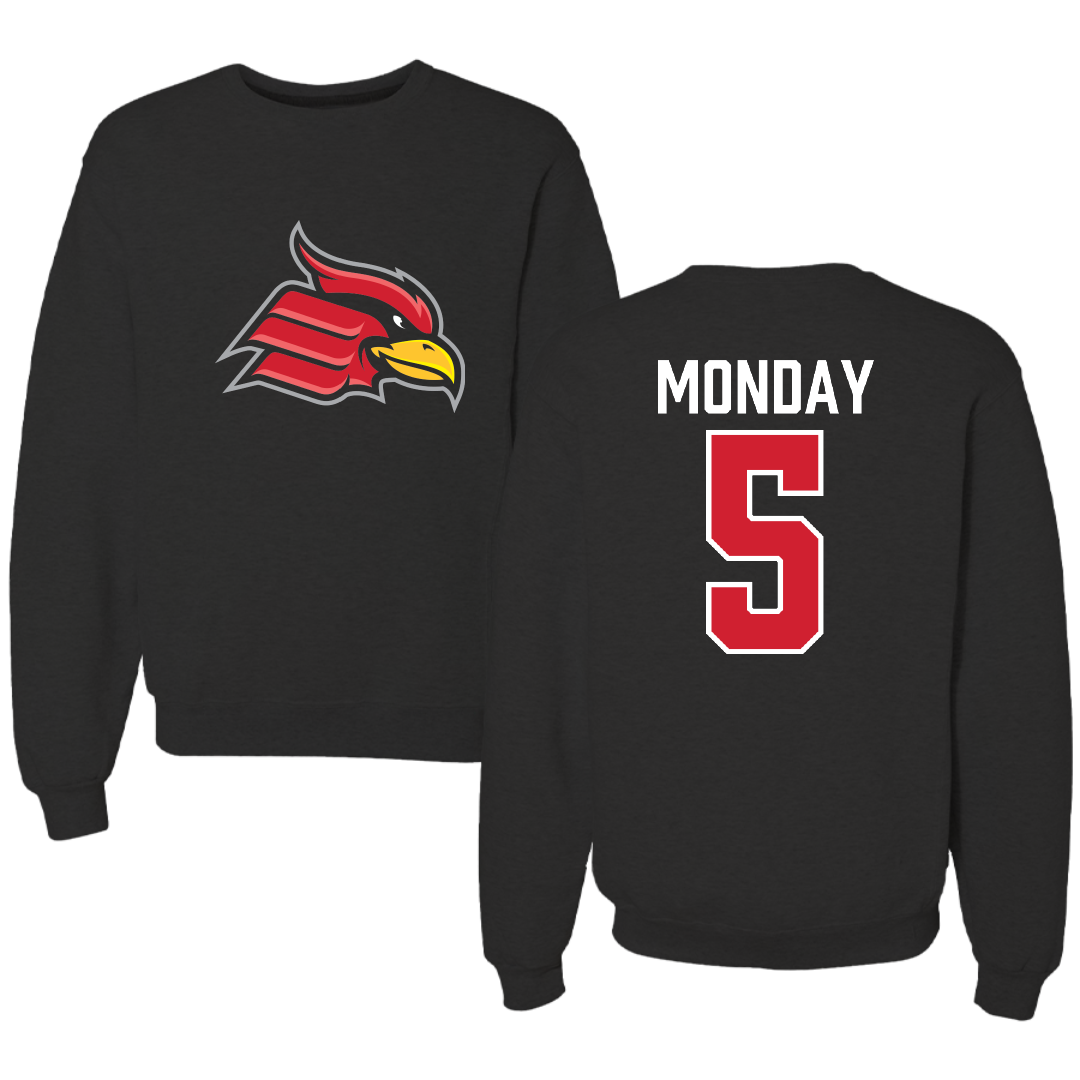 Wheeling University Softball Black Crewneck - #5 Kearstin Monday