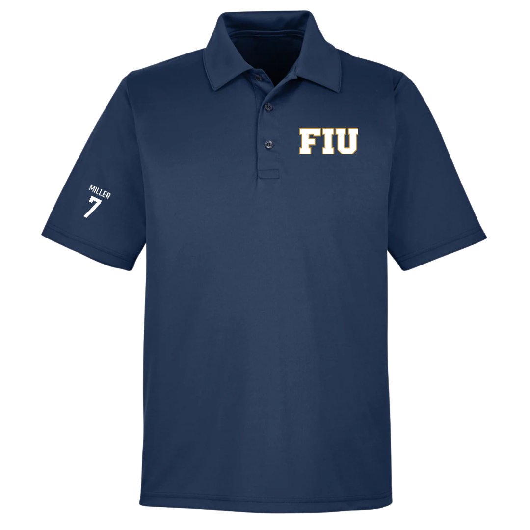 Florida International University Volleyball (W) Navy Polo - #7 Madisen Miller