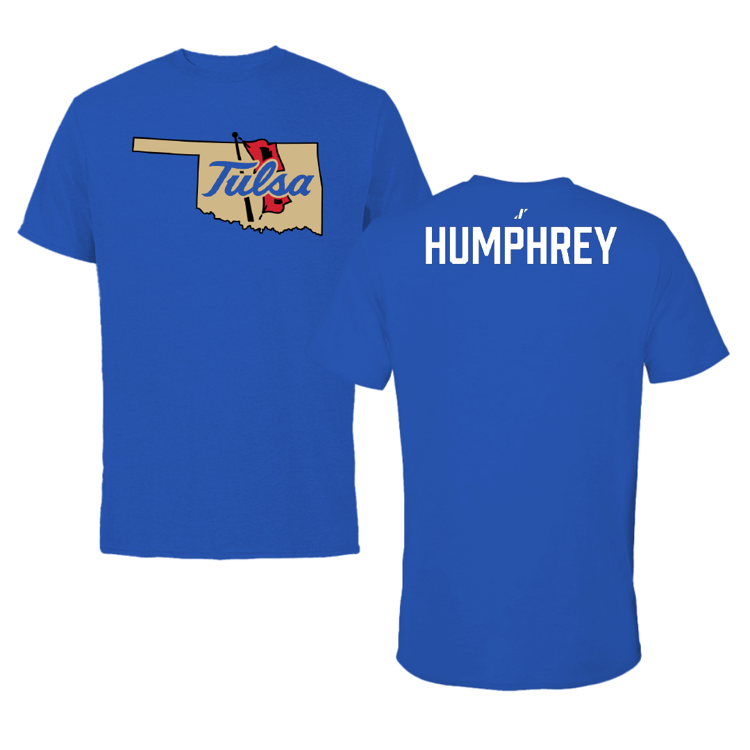 The University of Tulsa TF and XC Blue State Tee - Evyn Humphrey