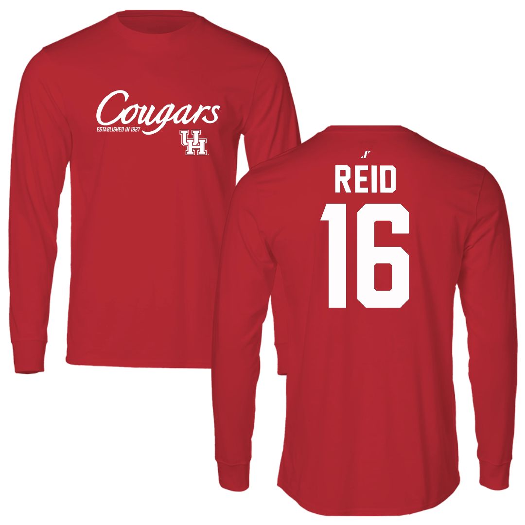 University of Houston Volleyball Red General Long Sleeve - #16 Brenya Reid