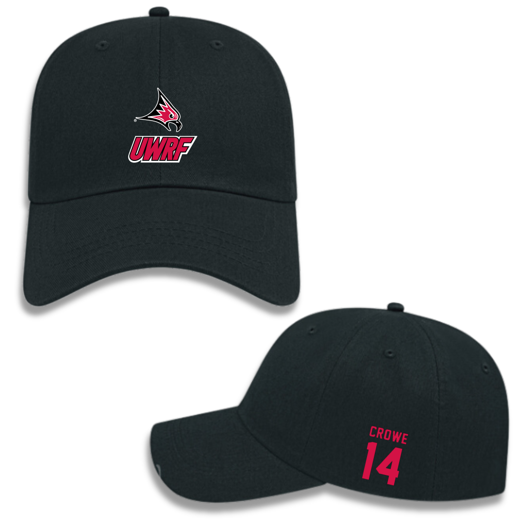 University of Wisconsin-River Falls Softball Black Hat - #14 Emily Crowe