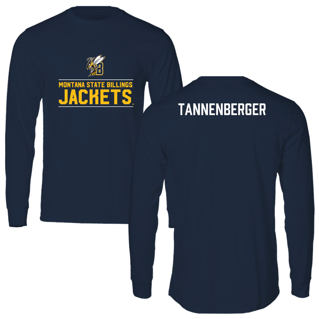 Montana State University Billings Golf (W) Navy General Performance Long Sleeve - Ella Tannenberger