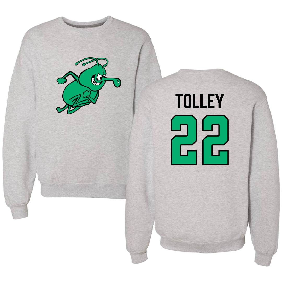 University of Arkansas-Monticello Baseball Light Gray Crewneck - #22 Kyle Tolley