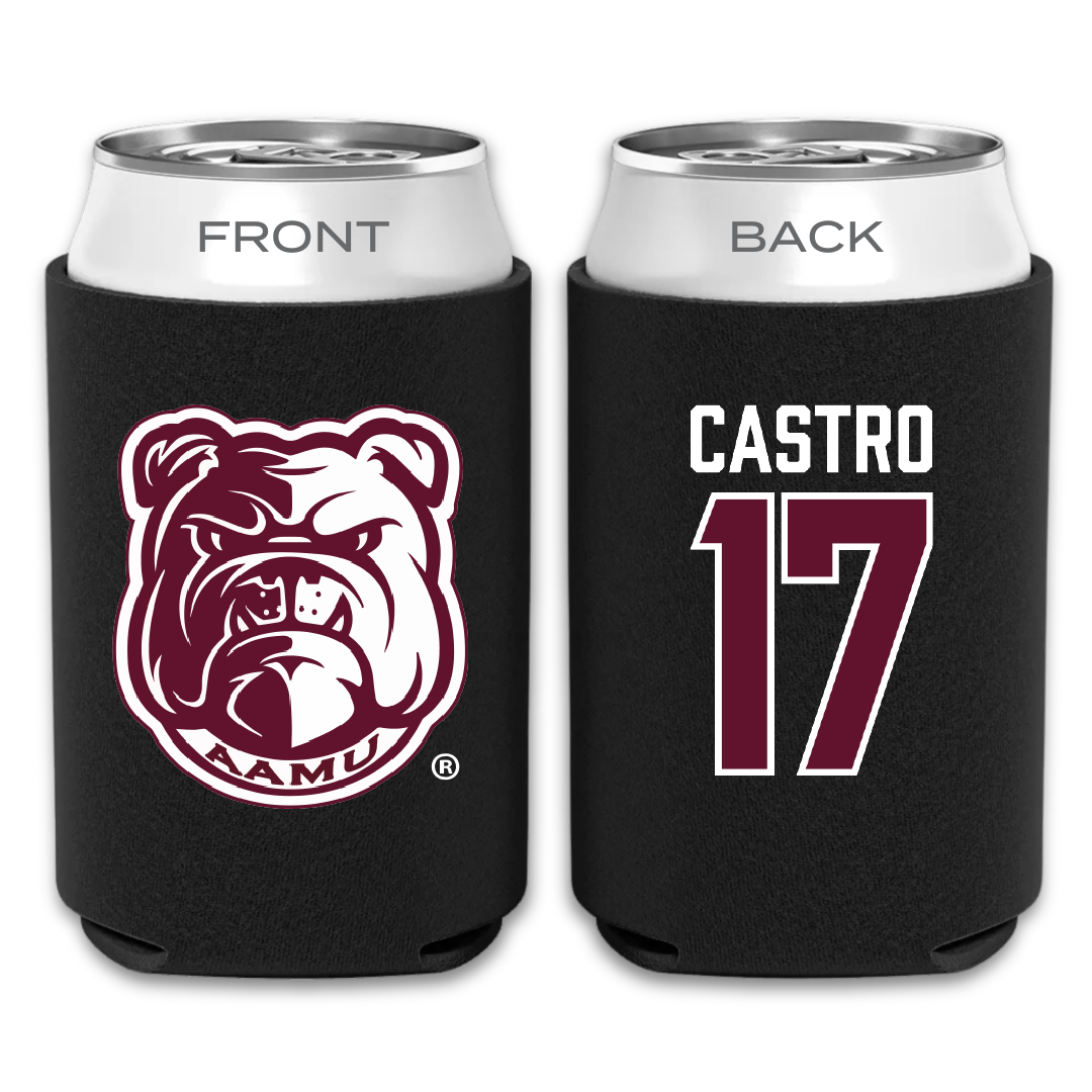 Alabama A&M University Baseball Black Can Cooler - #17 Isaac Castro