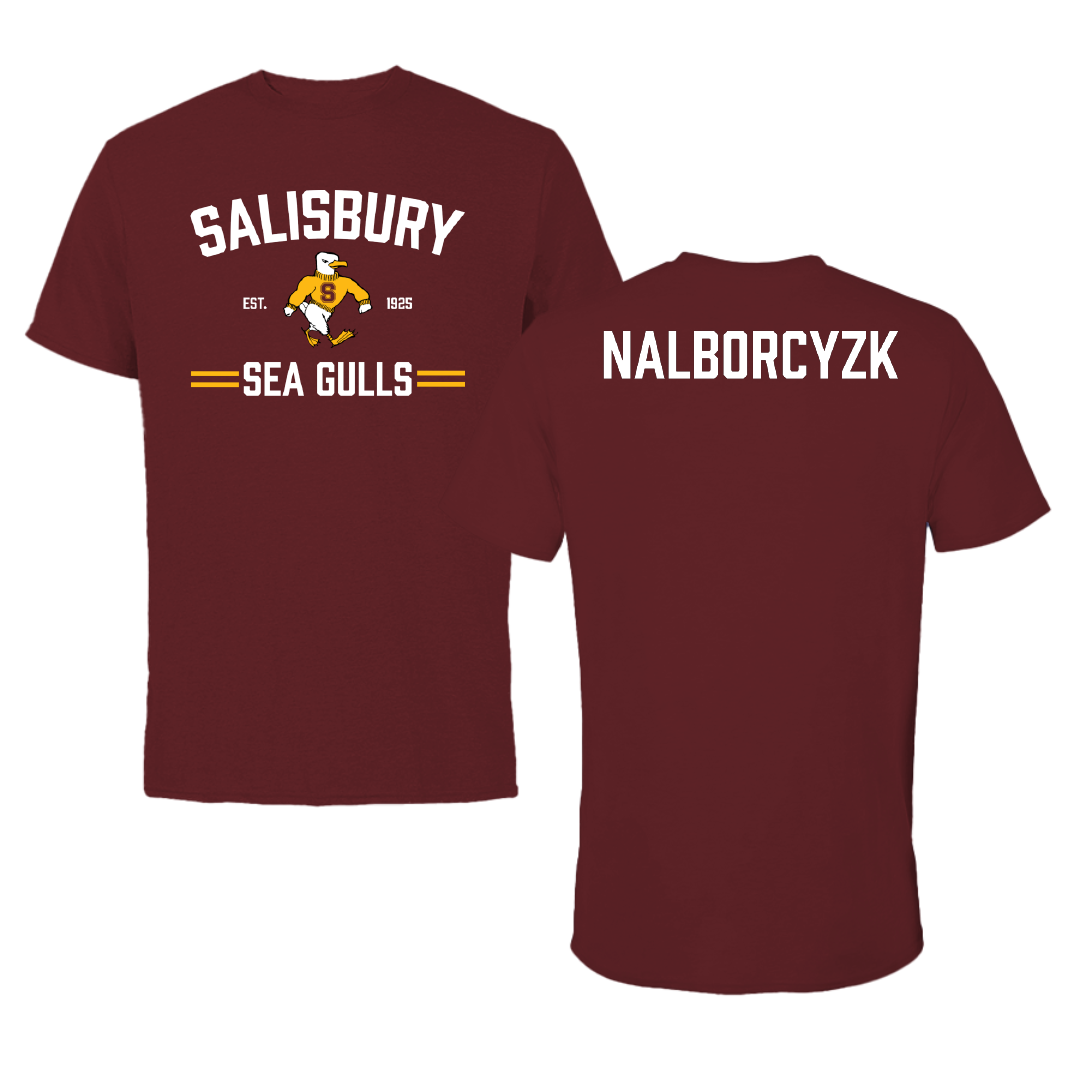 Salisbury University Cheer Maroon General Performance Tee - Hailee Nalborcyzk
