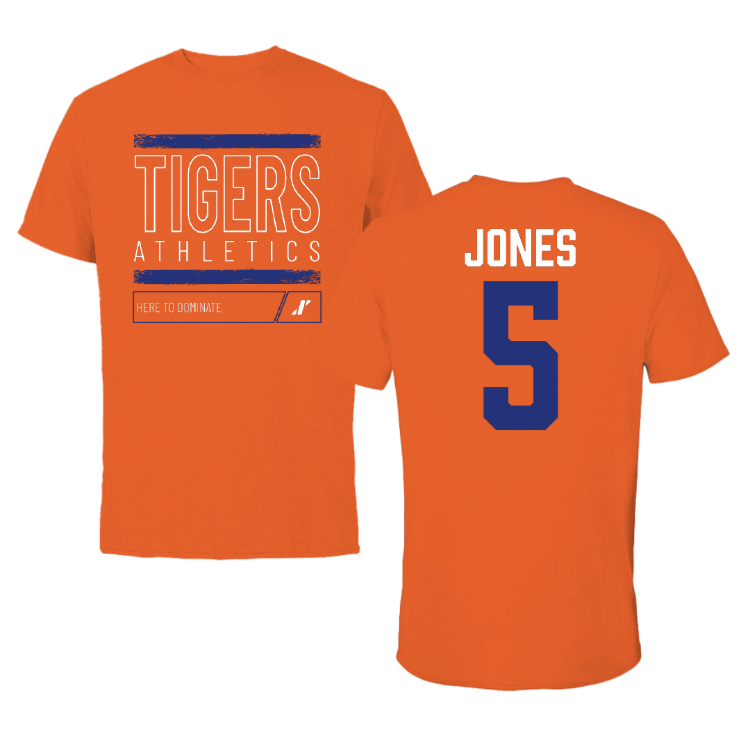 Savannah State University Basketball Orange Dominate Performance Tee - #5 Jashiyah Jones