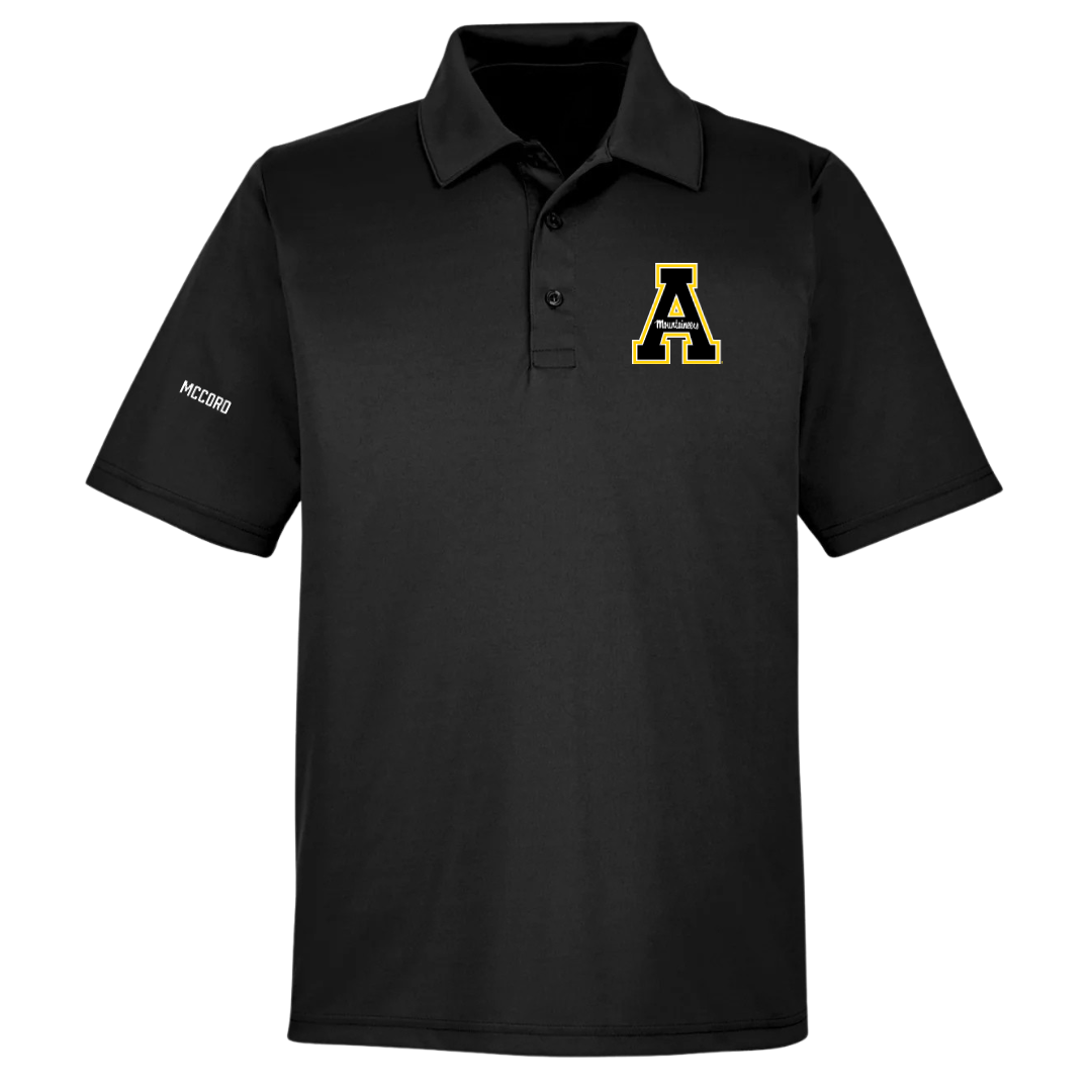 Appalachian State University TF and XC Black Polo - Mariah McCord