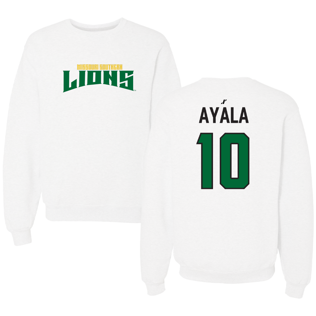 Missouri Southern State University Soccer (W) White Classic Crewneck - #10 Sam Ayala