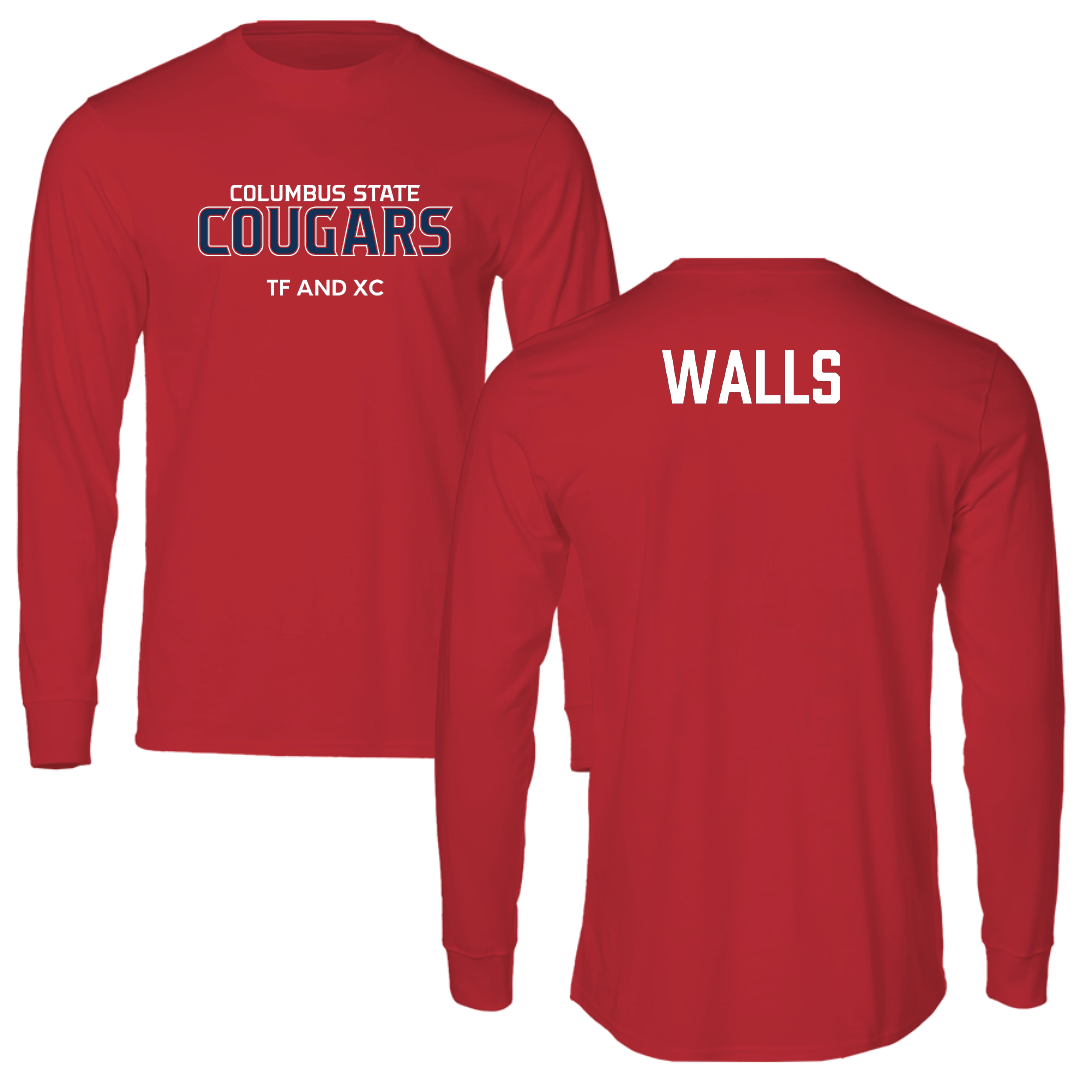 Columbus State University TF and XC Red Performance Long Sleeve - Dante Walls