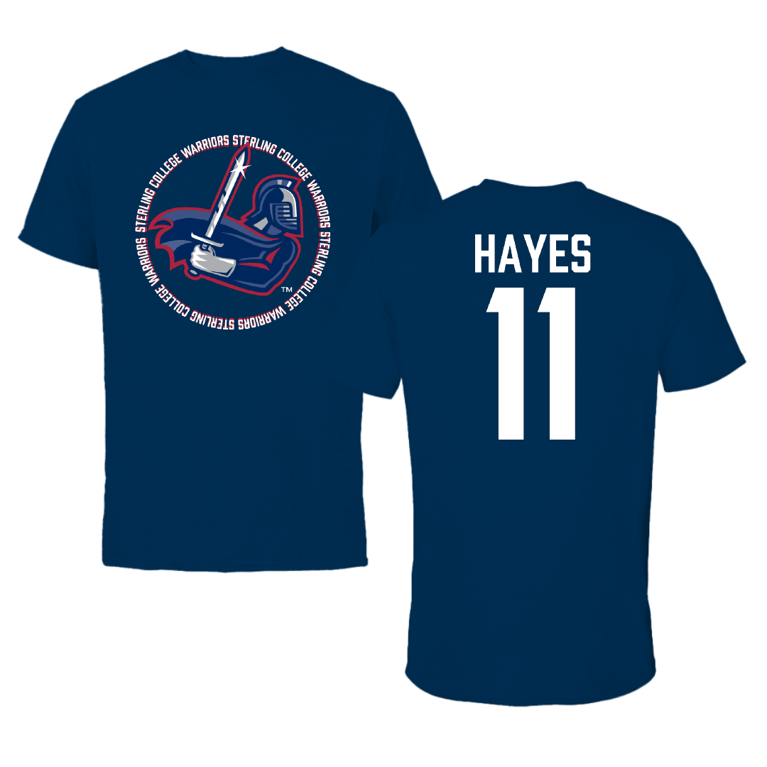 Sterling College Football Navy General Performance Tee - #11 Raymond Hayes