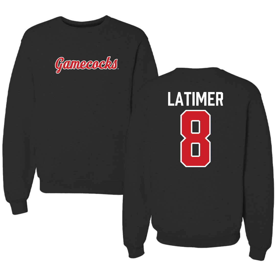 Jacksonville State University Football Black Crewneck - #8 Geimere Latimer