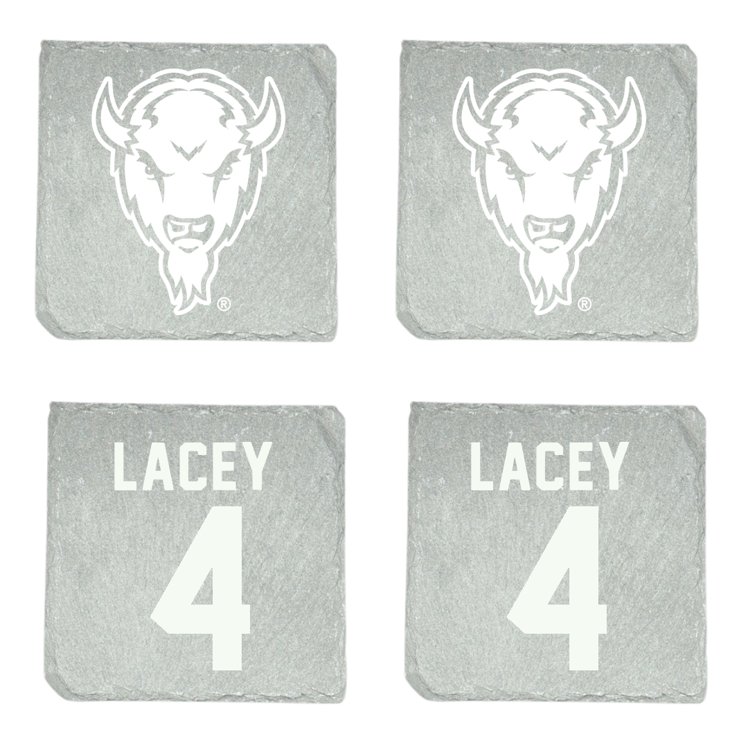 Marshall University Football Stone Coaster (4 Pack)  - #4 Demarcus Lacey