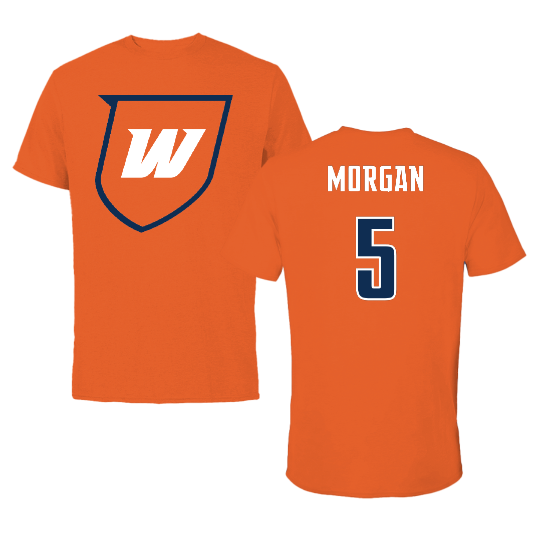 Western Connecticut State University Basketball (M) Orange Wolves Performance Tee - #5 Jaysean Morgan