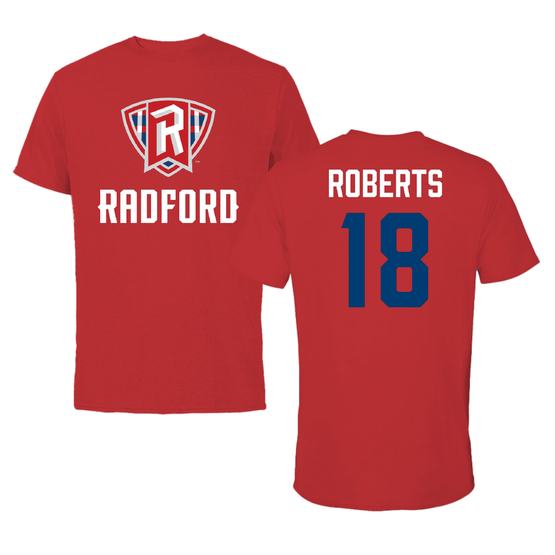 Radford University Volleyball (W) Red Performance Tee - #18 Taryn Roberts