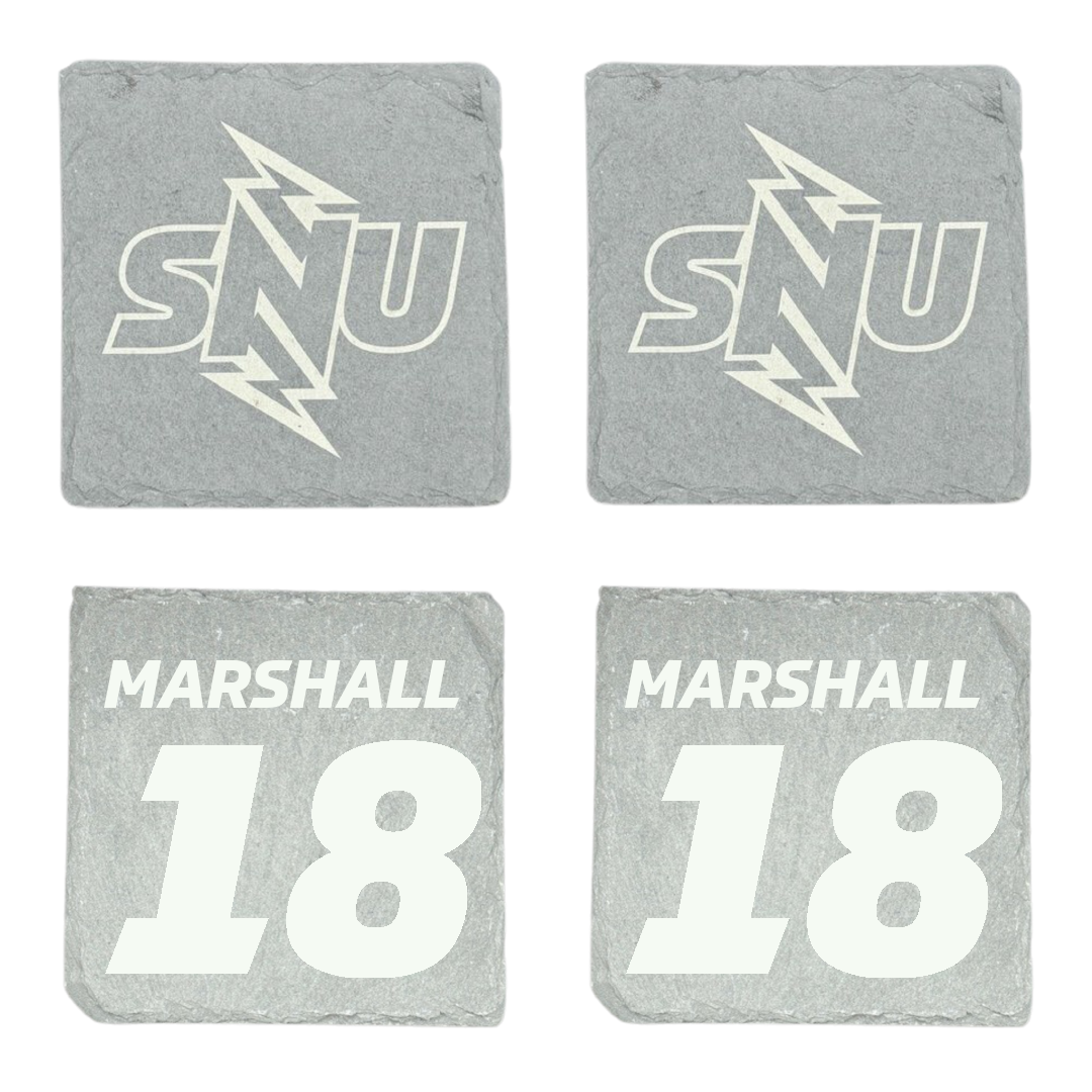 Southern Nazarene University Volleyball Stone Coaster (4 Pack)  - #18 Kaylie Marshall
