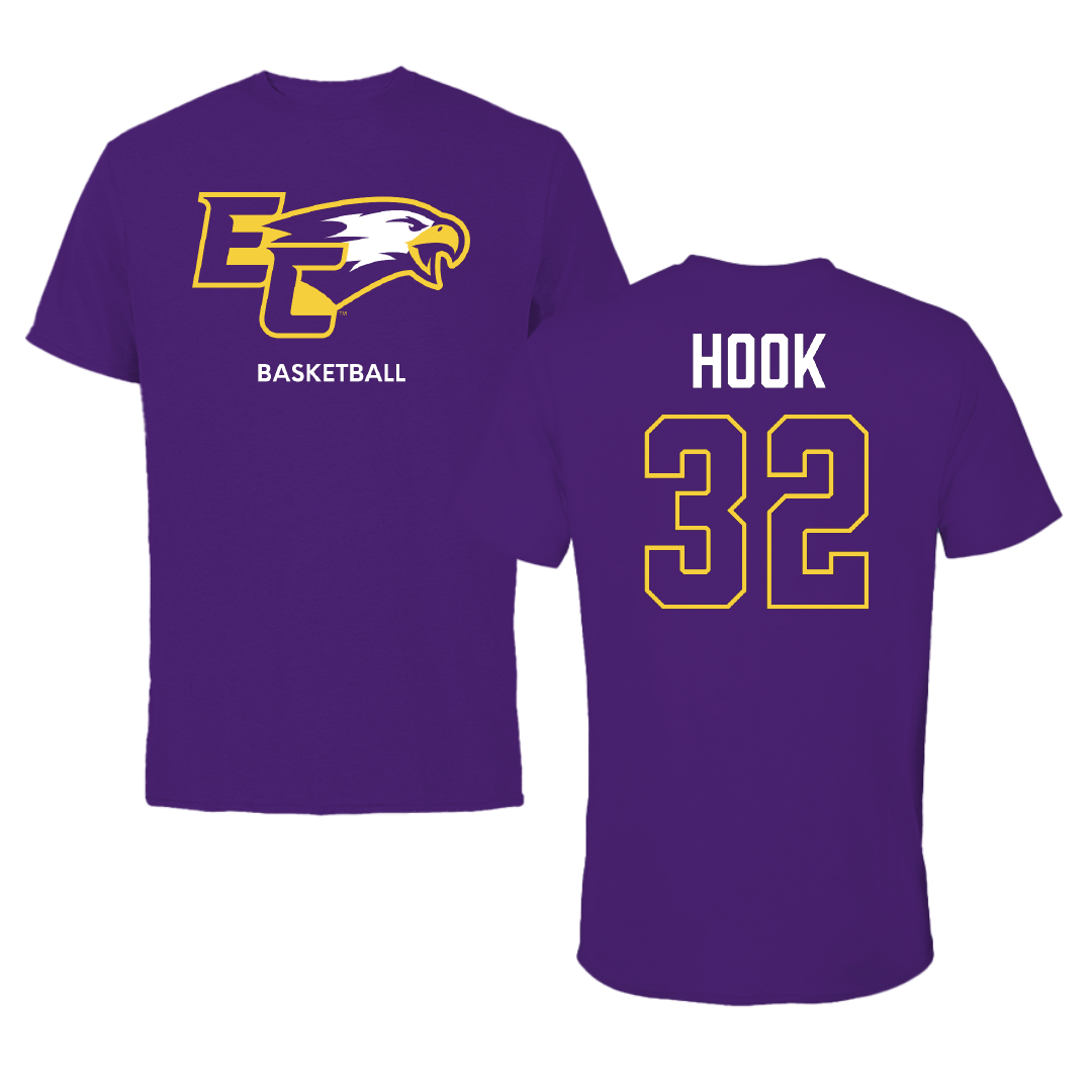 Elmira College Basketball (W) Purple Performance Tee - #32 Kylie Hook