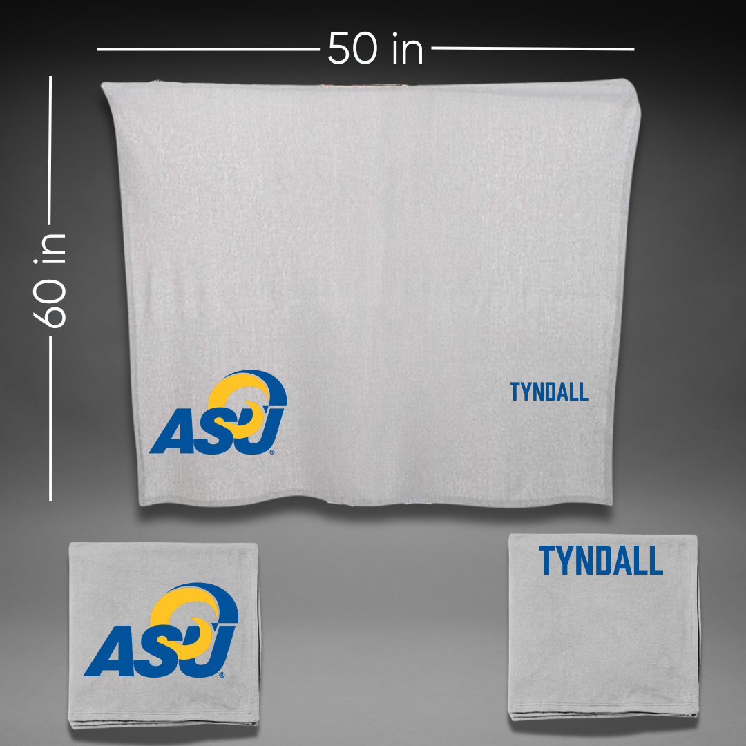 Angelo State University Football Gray Blanket - Nick Tyndall