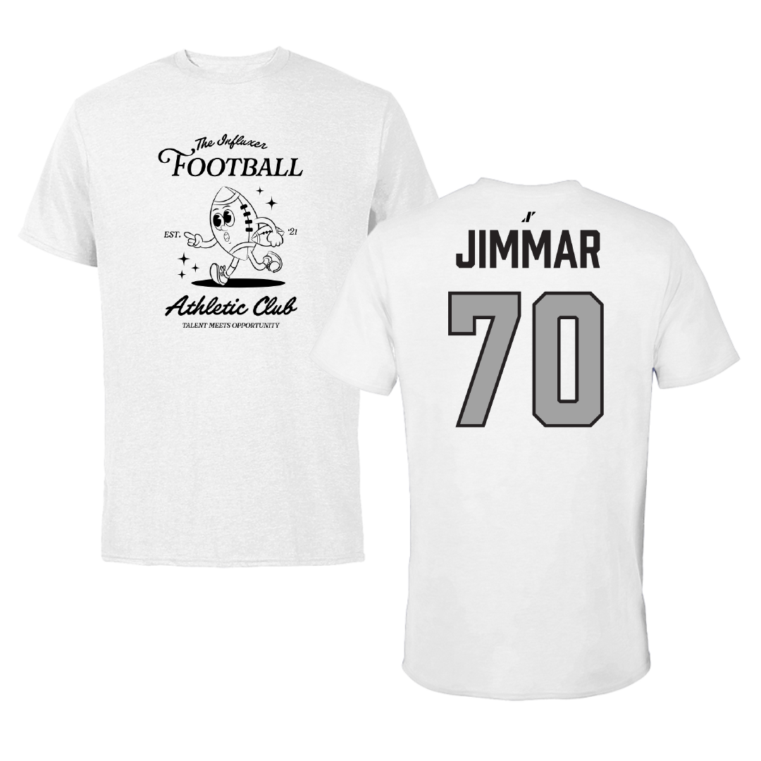 Football White Influxer Athletic Club Tee - #70 Michael Jimmar