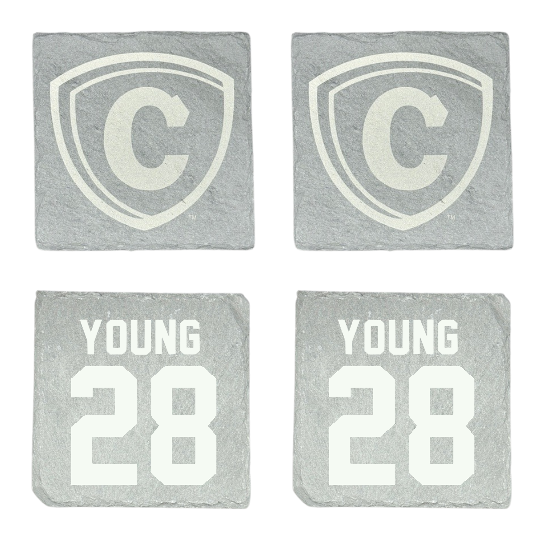 Carthage College Lacrosse (W) Stone Coaster (4 Pack)  - #28 Karlie Young