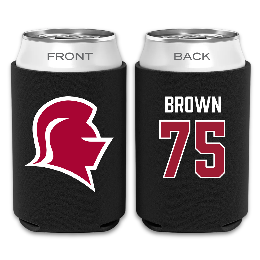 Southern Virginia University Football Black Can Cooler - #75 Peyton Brown