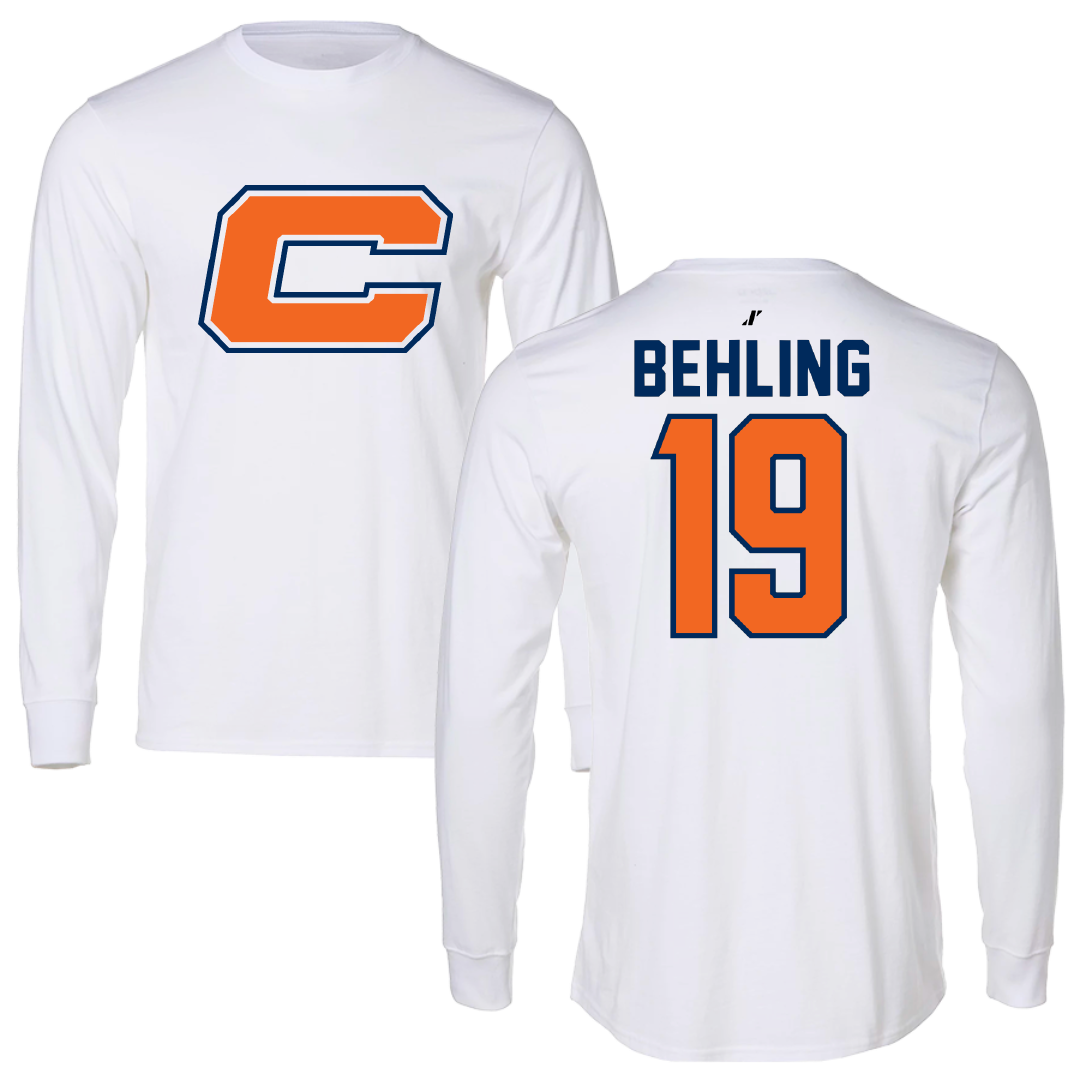 Carroll University Football White Long Sleeve - #19 Jonah Behling