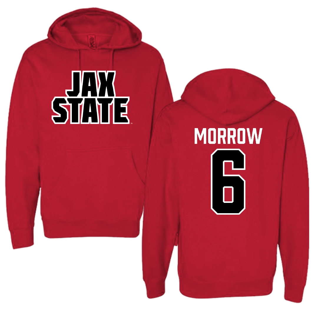 Jacksonville State University Football Red Hoodie - #6 Xavier Morrow