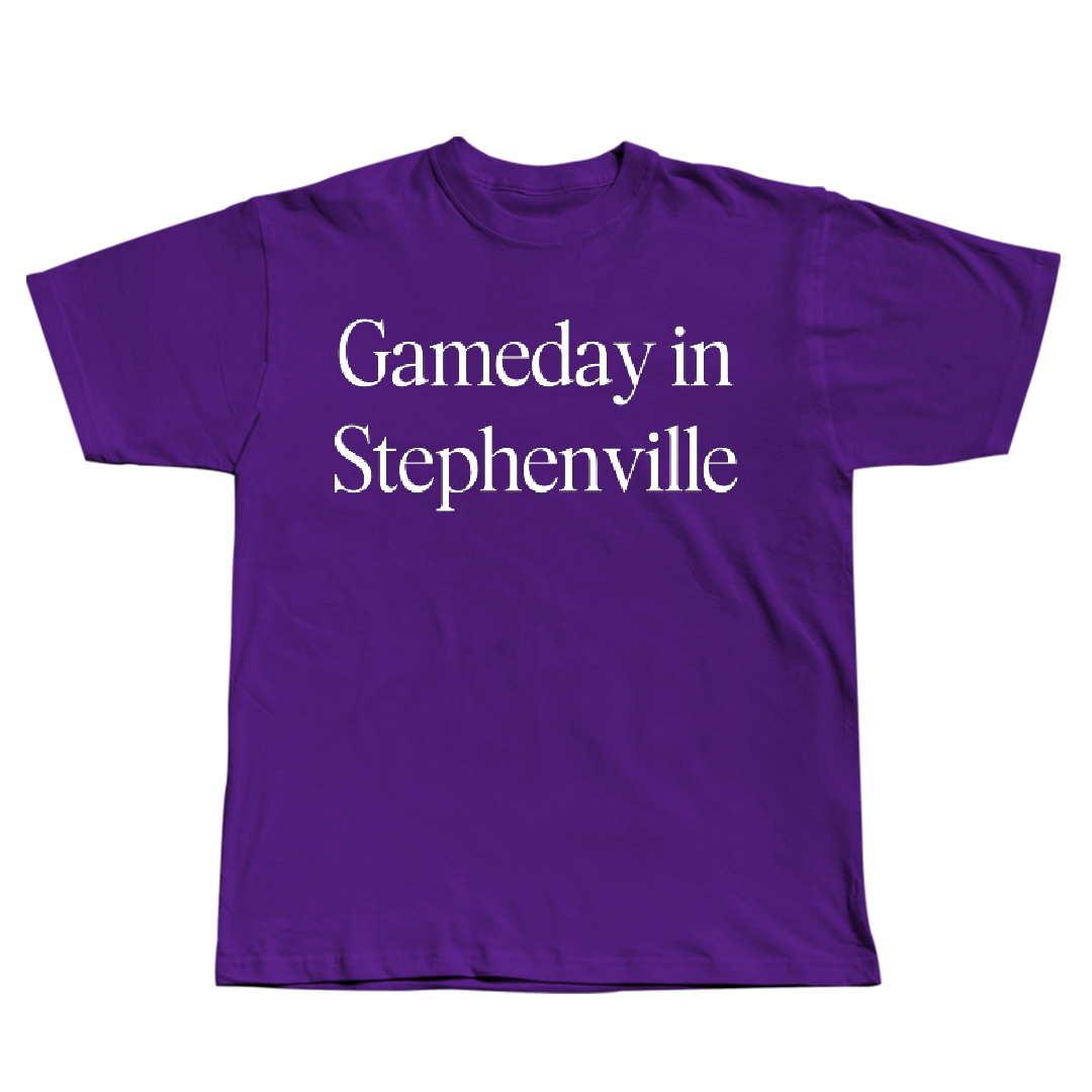 Tarleton State University Football Purple Gameday Tee - #5 Nicc Oliver