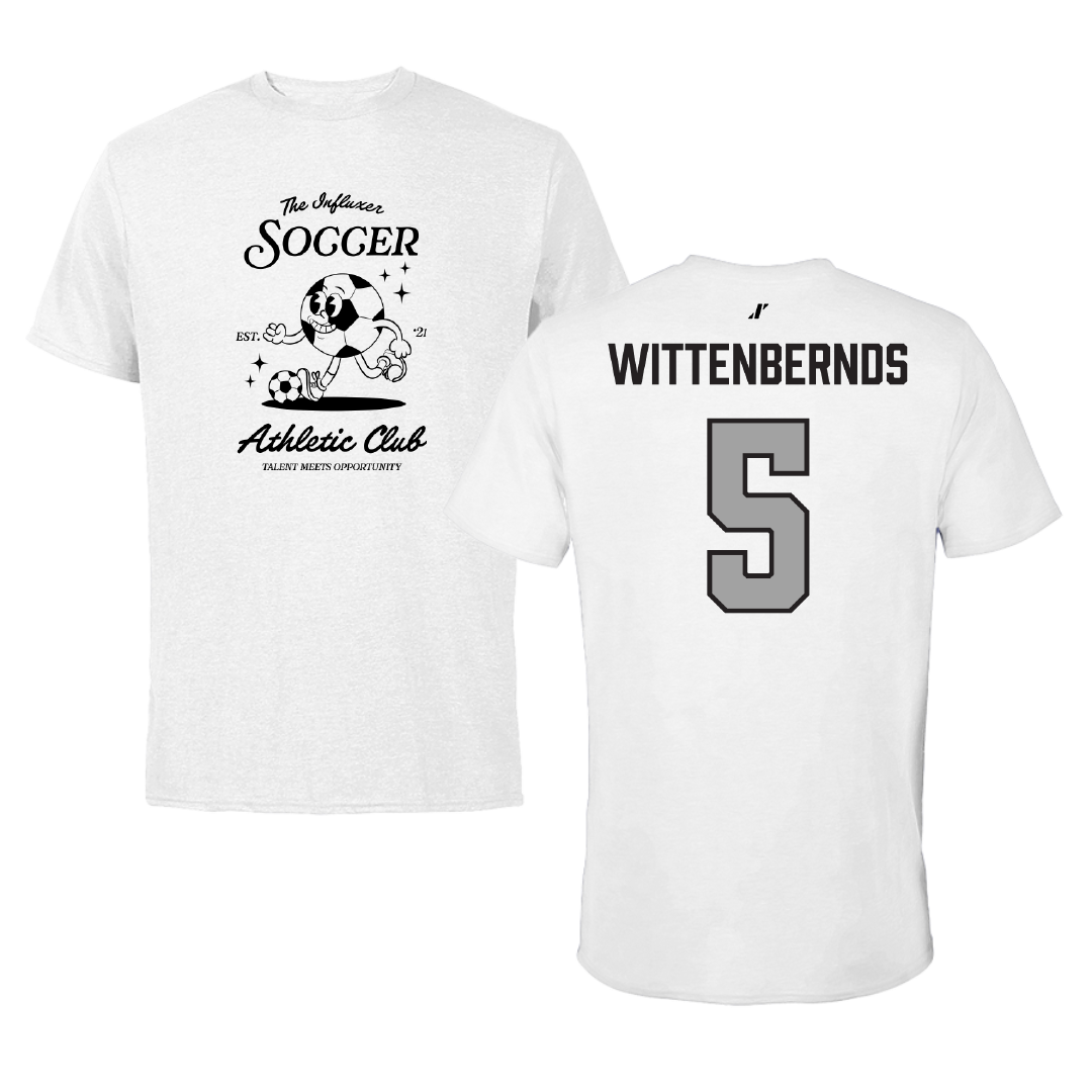 Soccer White Influxer Athletic Club Tee - #5 Ben Wittenbernds