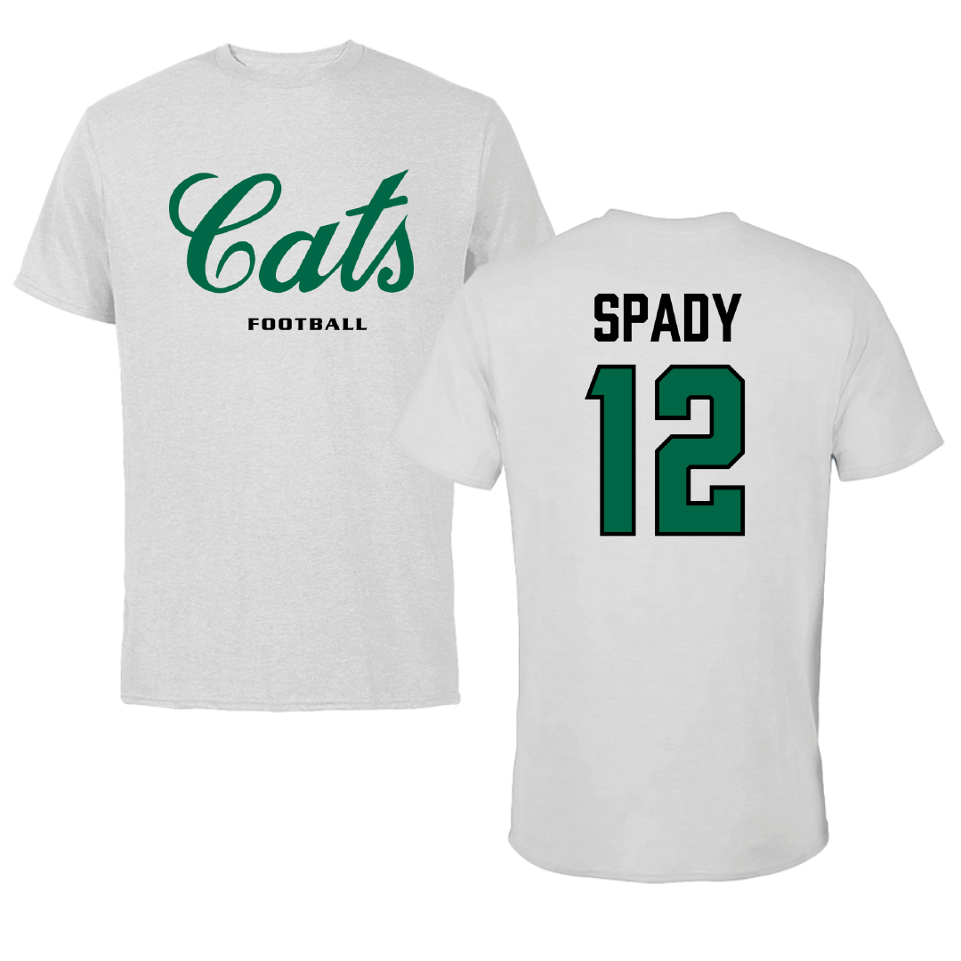 Northwest Missouri State University Football Light Gray Cats Performance Tee - #12 Trevor Spady