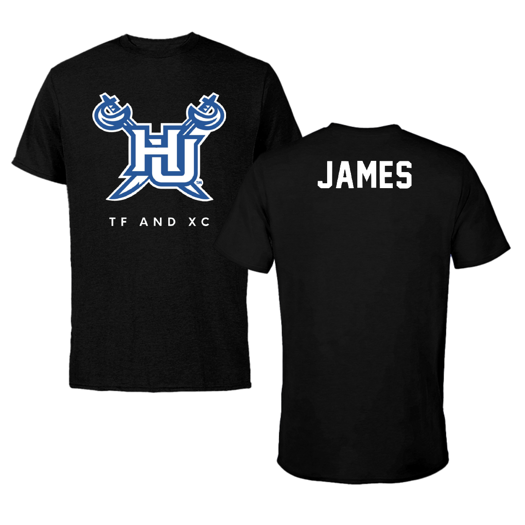Hampton University TF and XC Black Tee - Danielle James