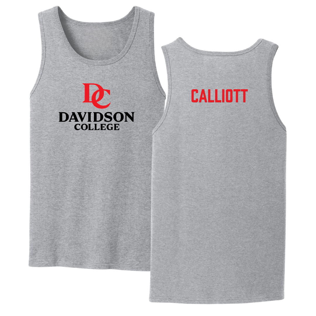 Davidson College TF and XC Sport Gray Tank Top - Carter Calliott