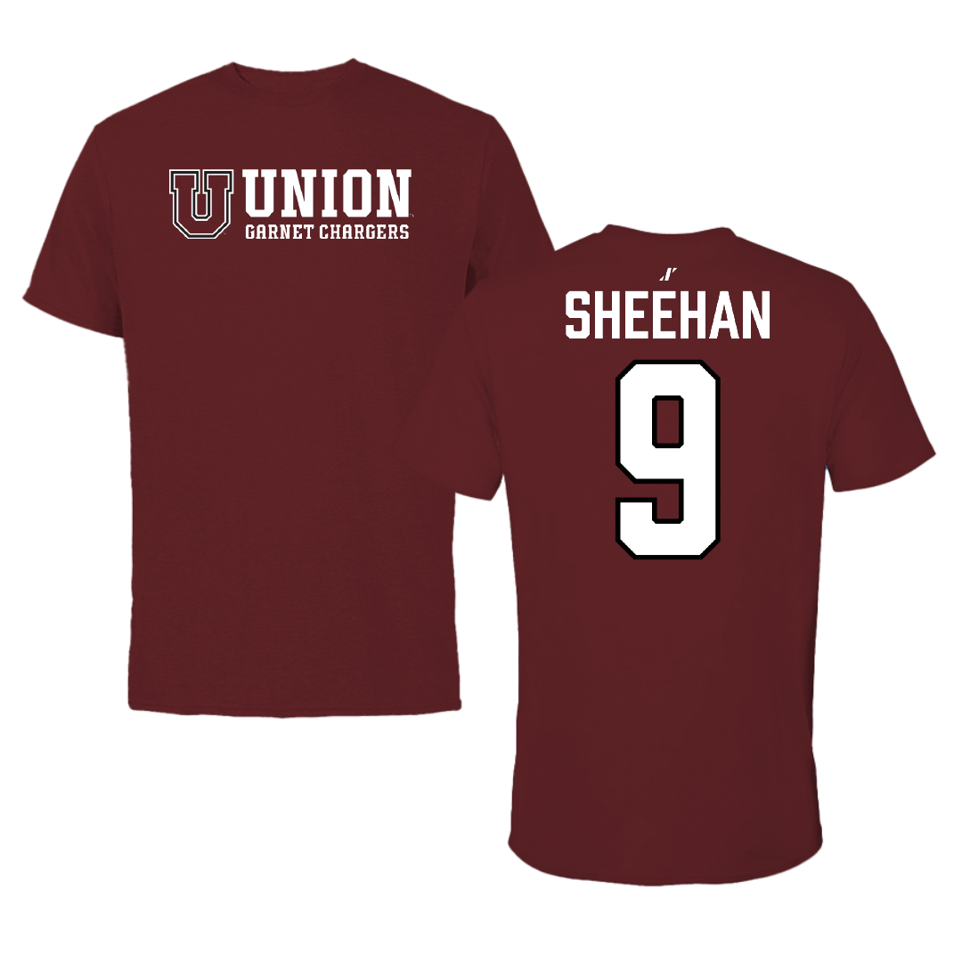 Union College Football Maroon General Performance Tee - #9 Luke Sheehan