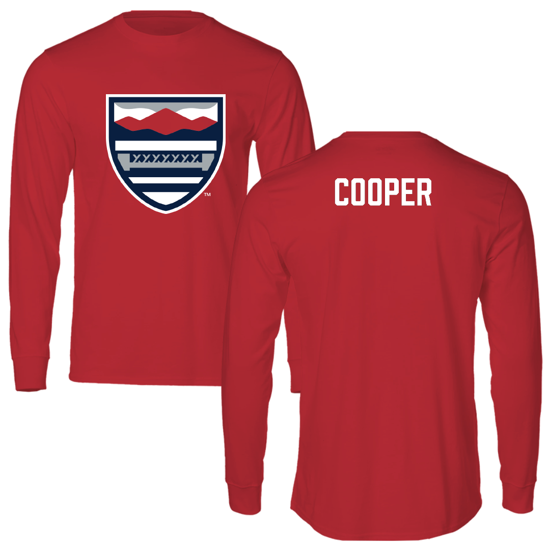New England College Wrestling (W) Red Performance Long Sleeve - Caleigh Cooper