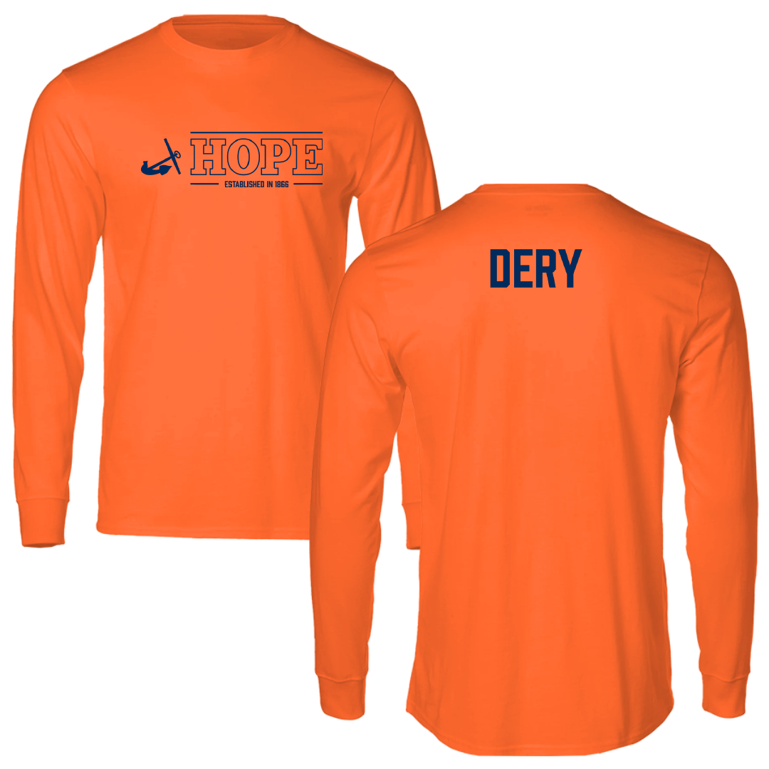 Hope College TF and XC Orange General Long Sleeve - Nathan Dery