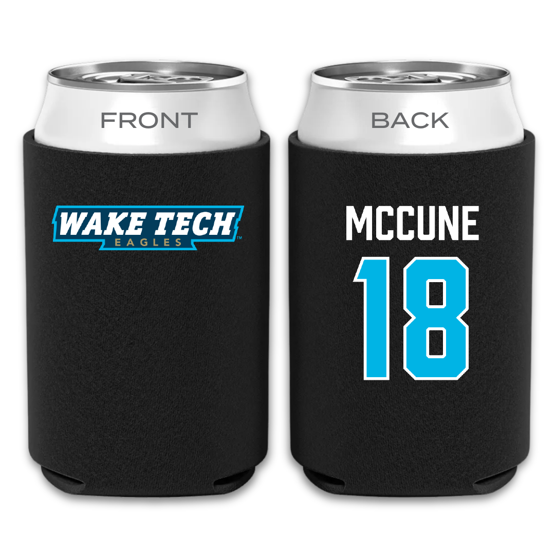 Wake Tech Community College Soccer Black Can Cooler - #18 Jessica McCune