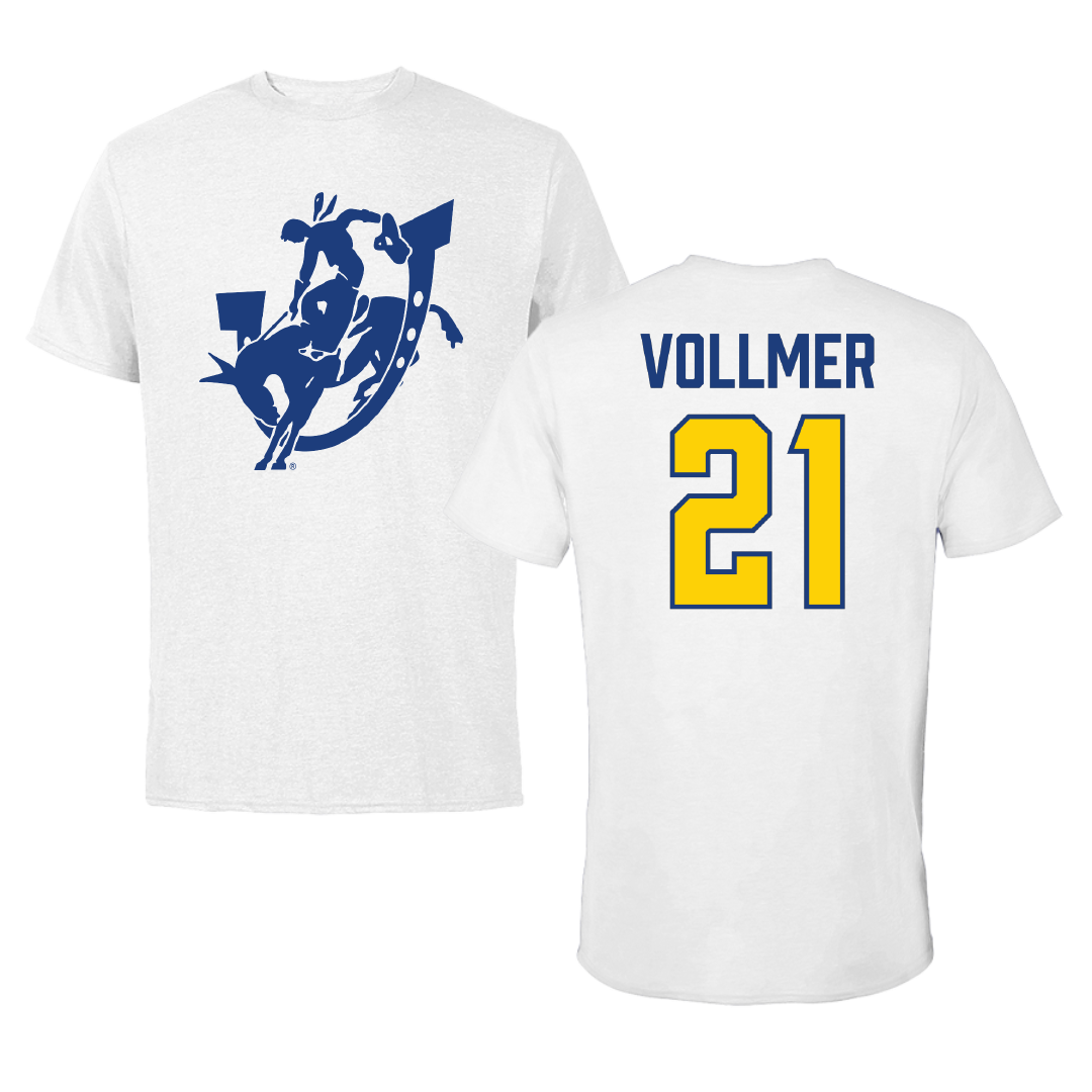 Southern Arkansas University Volleyball White Tee - #21 Addy Vollmer