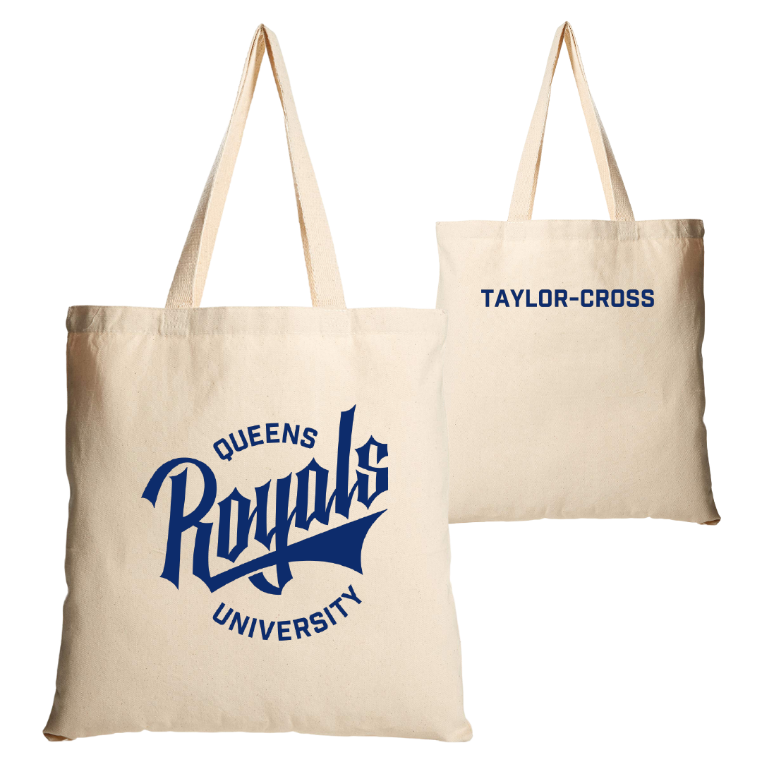 Queens University of Charlotte Golf Tan Canvas Tote Bag - Thomas Taylor-Cross